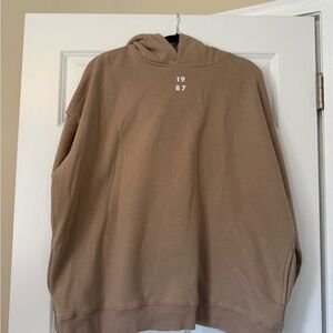 1987 Boston Hoodie Men's Tan Hoodie